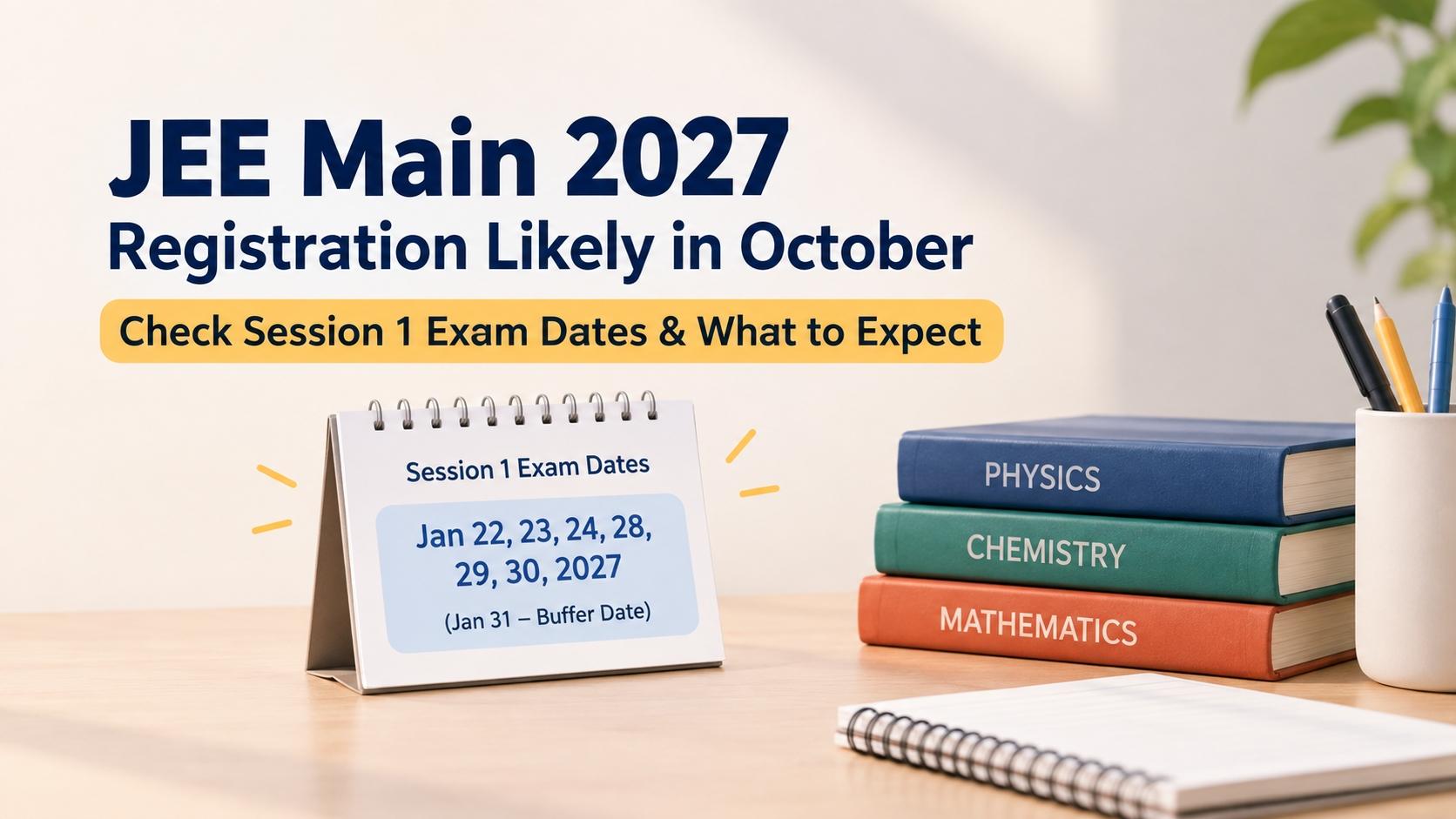 JEE Main 2027 Registration Process Expected to Begin Shortly